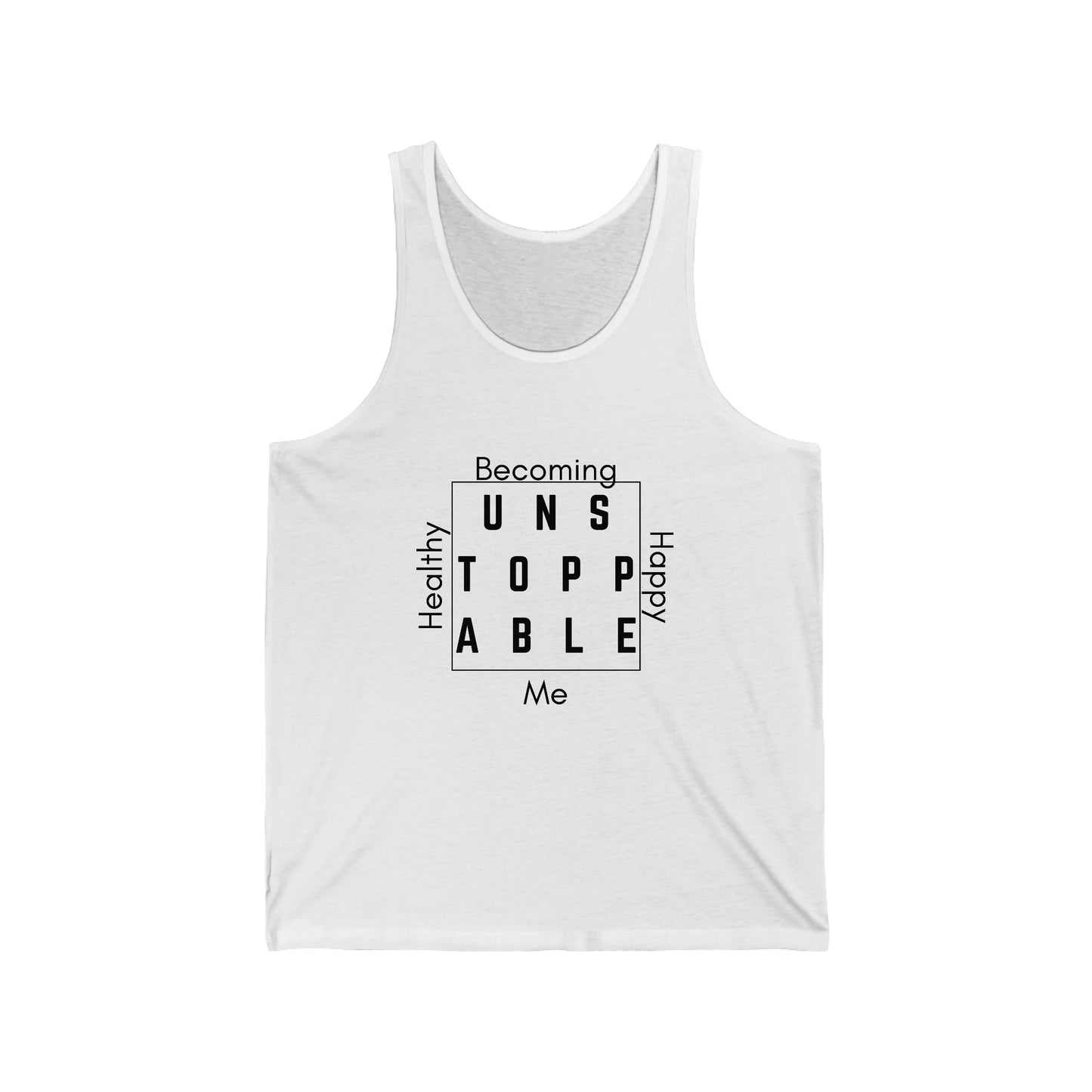 Becoming Unstoppable Square -Unisex Jersey Tank