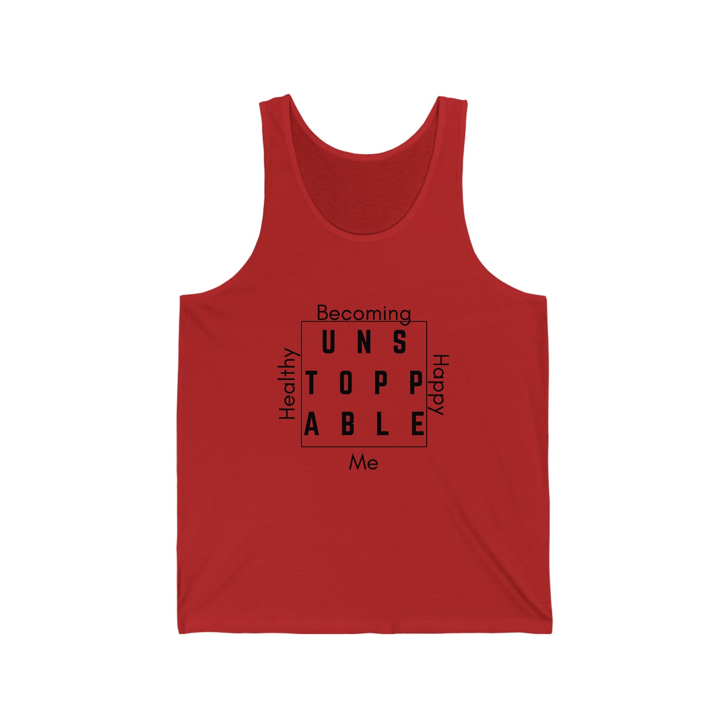 Becoming Unstoppable Square -Unisex Jersey Tank