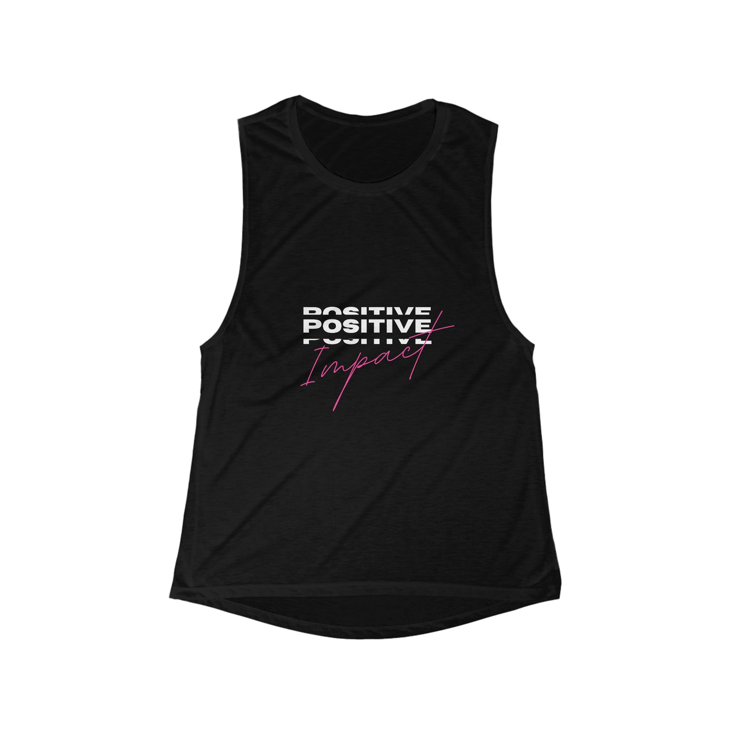 Positive Impact -Women's Flowy Scoop Muscle Tank