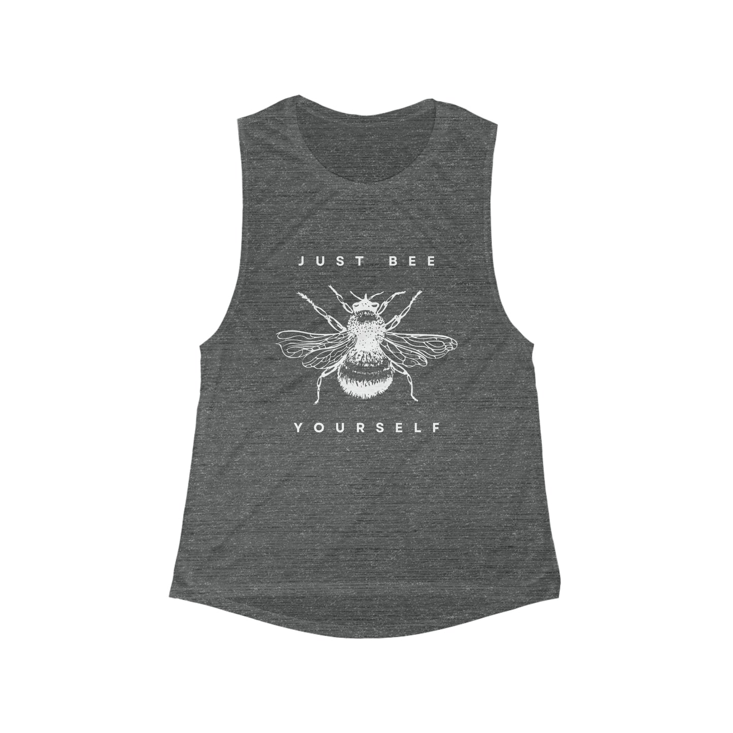 JUST BEE YOURSELF -Women's Flowy Scoop Muscle Tank